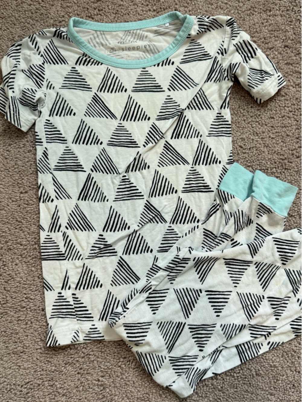 Little Sleepies Triangle 2 piece pajama set